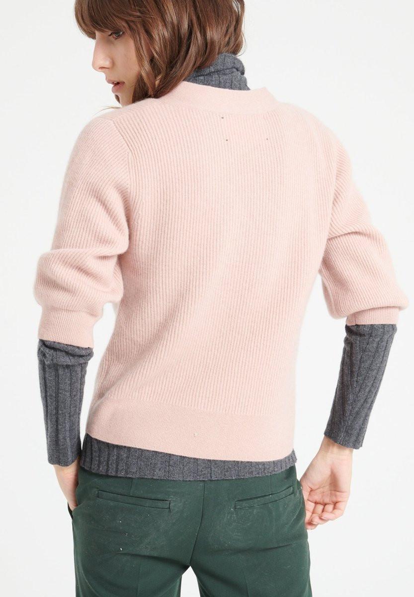 Studio Cashmere8  MIA 13 Cardigan con scollo a V e maniche corte - 100% cashmere 