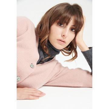 MIA 13 Cardigan con scollo a V e maniche corte - 100% cashmere