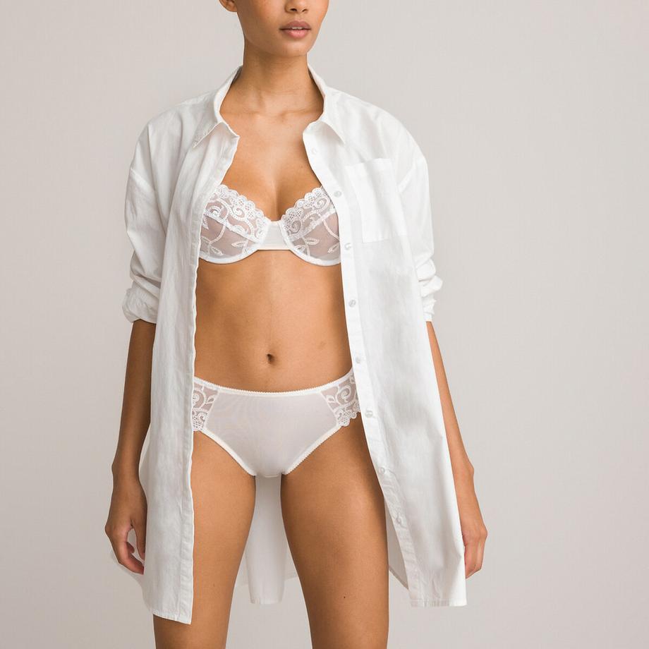 La Redoute Collections Lot de 2 Slips en tulle uni et tulle brodé Lyssa  