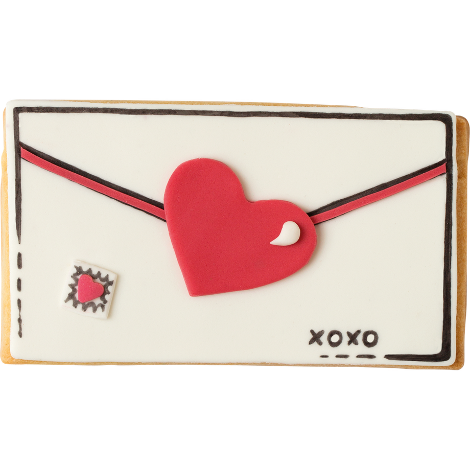 Decora  Ausstecher Brief Süsse Botschaften auf Karte 