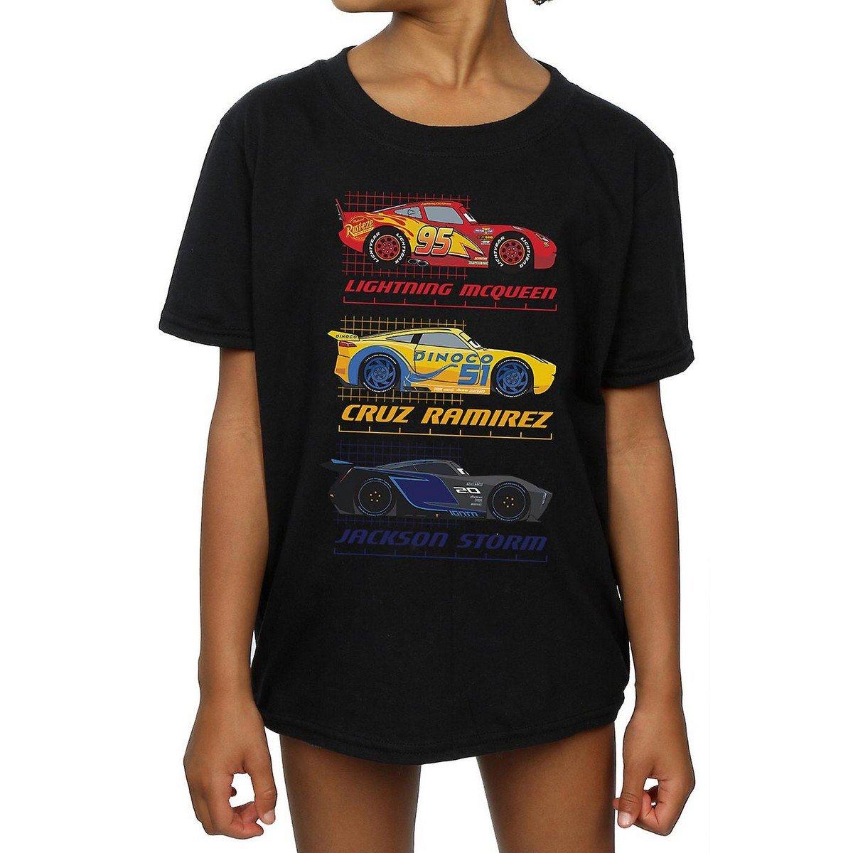 Image of Racer Profile Tshirt Mädchen Schwarz 152-158