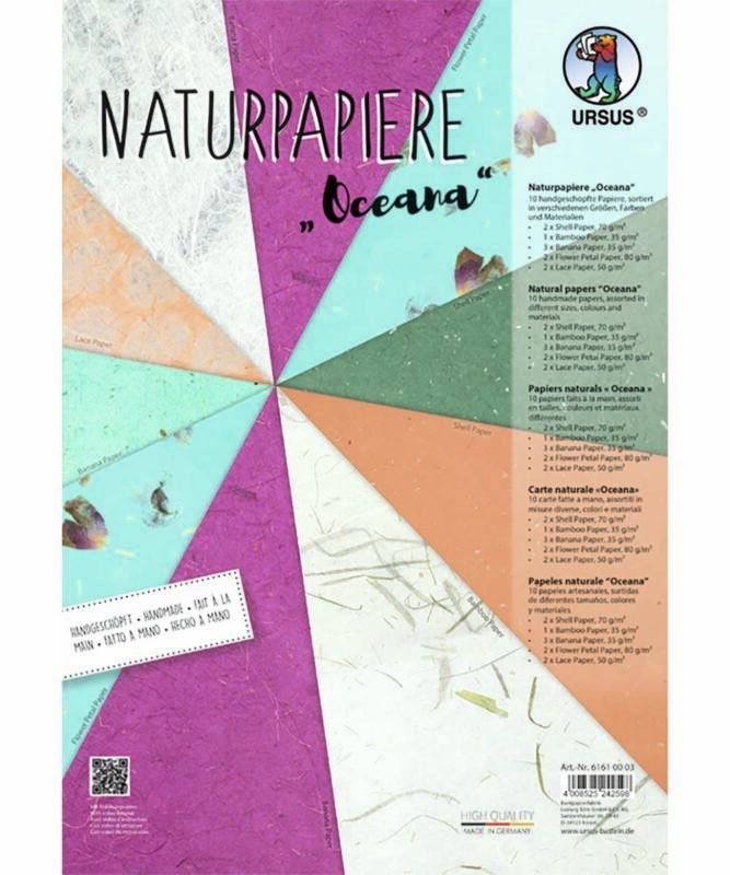 Image of URSUS Oceana Kunstpapier 10 Blätter Multicolor
