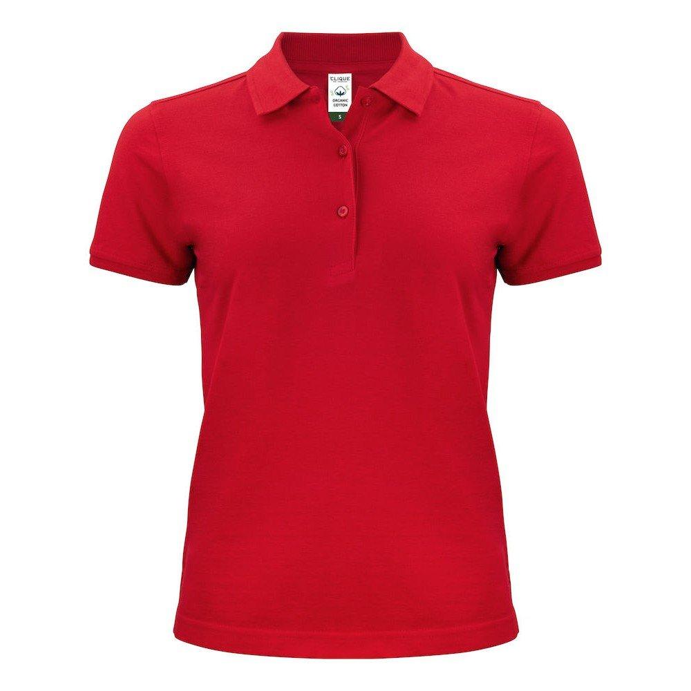 Image of Poloshirt Damen Rot Bunt M