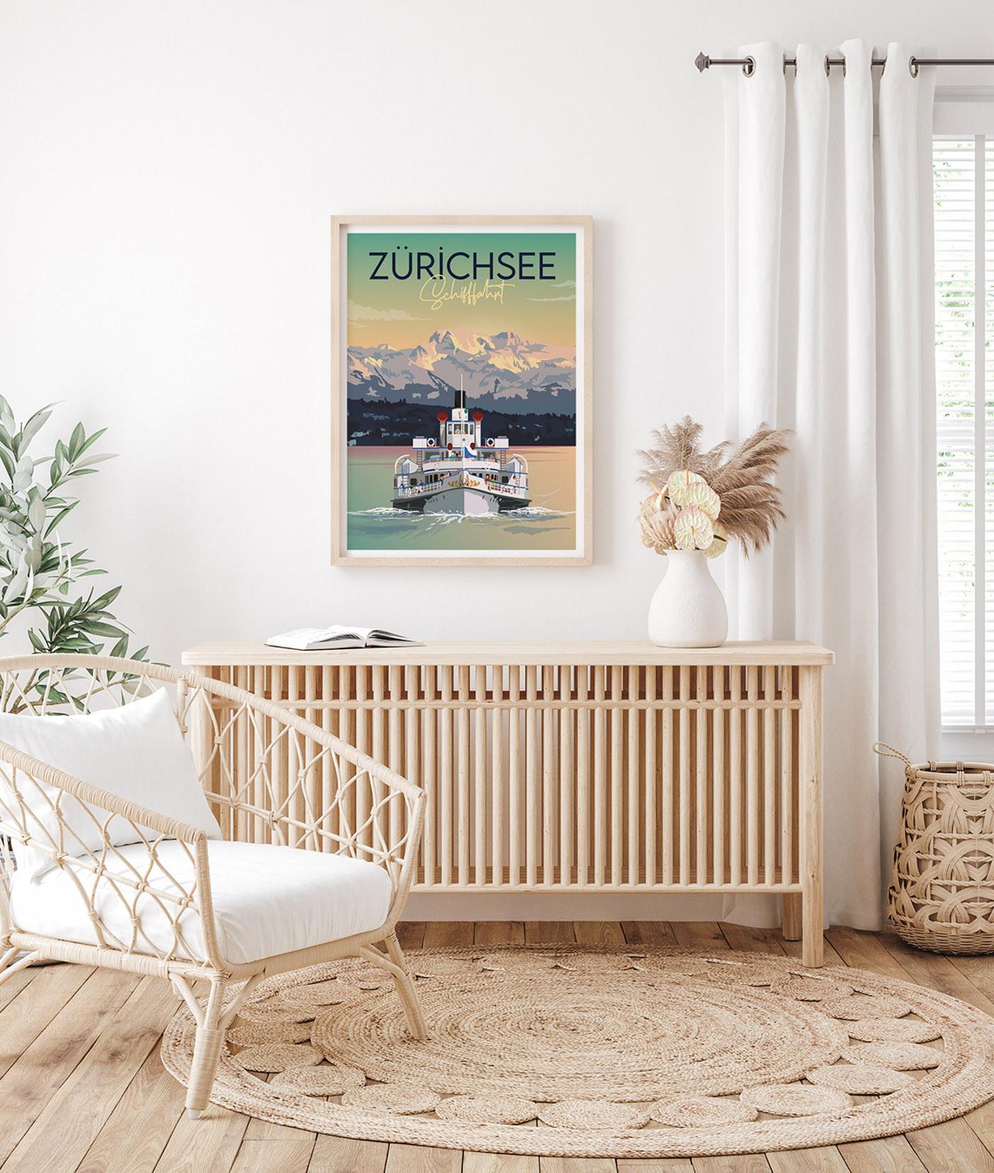 La-Jonx Croisière sur le lac de Zürich - Poster  