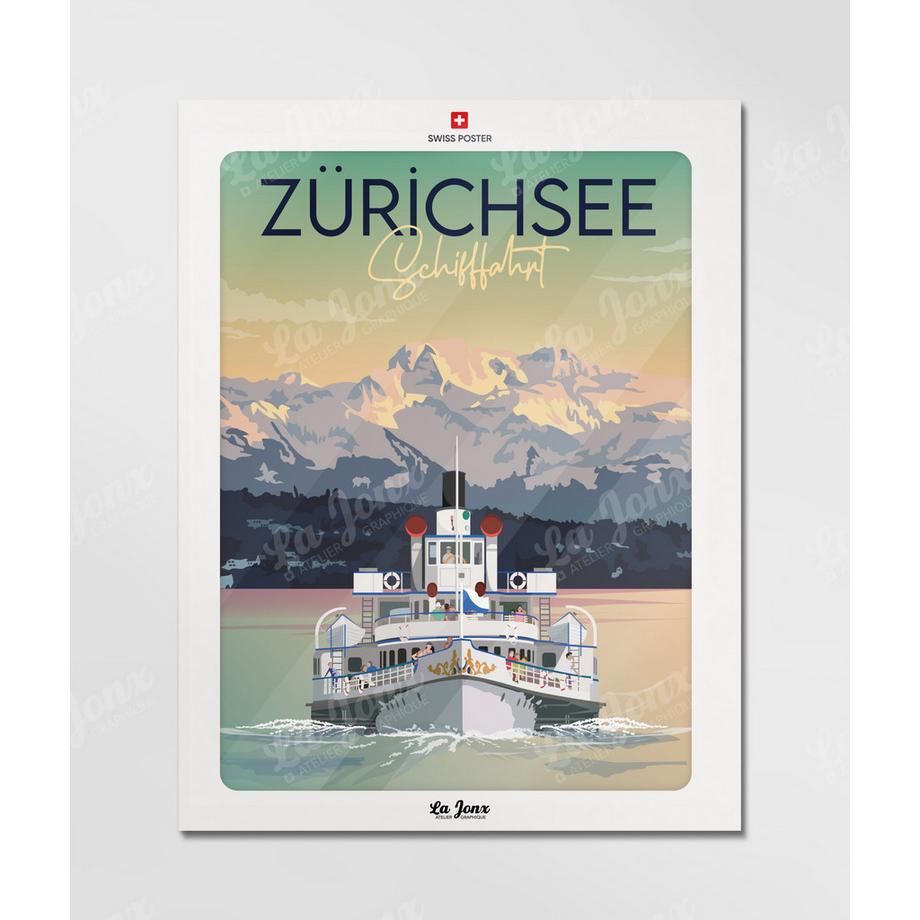 La-Jonx Croisière sur le lac de Zürich - Poster  