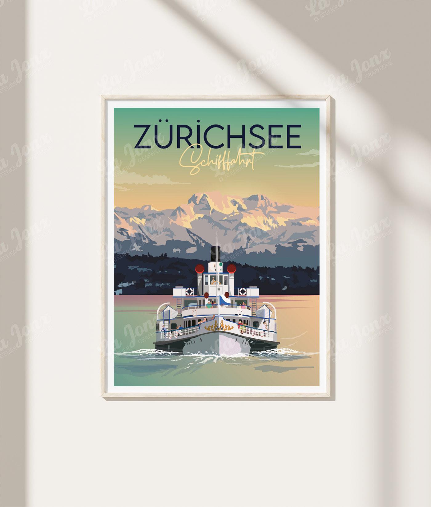 La-Jonx Croisière sur le lac de Zürich - Poster  