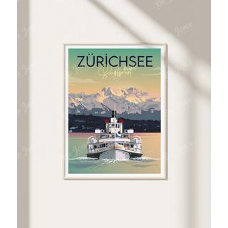 La-Jonx Croisière sur le lac de Zürich - Poster  