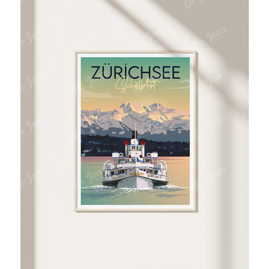 La-Jonx Croisière sur le lac de Zürich - Poster  