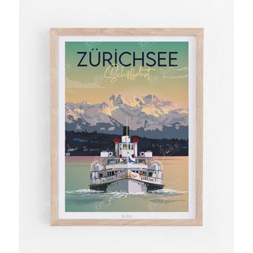 Croisière sur le lac de Zürich - Poster