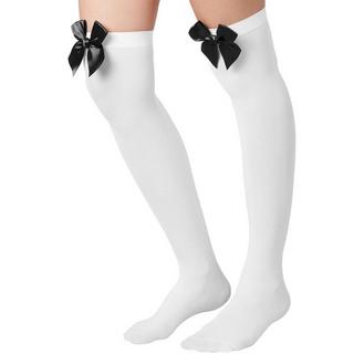 Tectake  Chaussettes montantes avec un nœud noir 