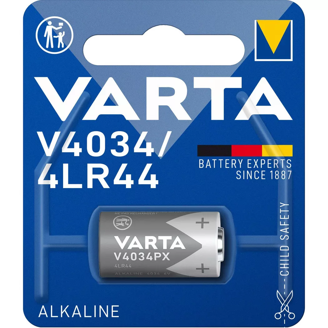 VARTA - Pile V4034PX / 4LR44 6 V, 1 paquet, One Size