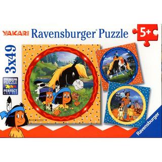 Ravensburger  Puzzle Yakari, der tapfere Indianer (3x49) 