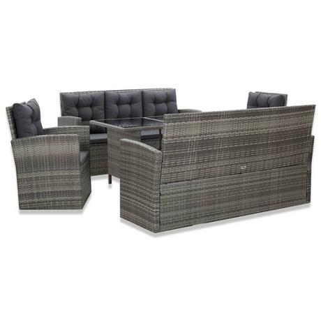 VidaXL Essgruppe poly-rattan  