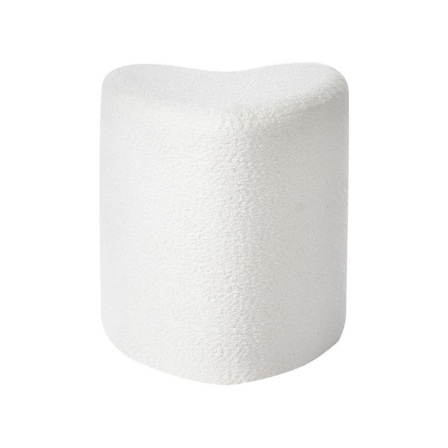 Beliani Pouf en Tissu chenille Scandinave SCOTIA  