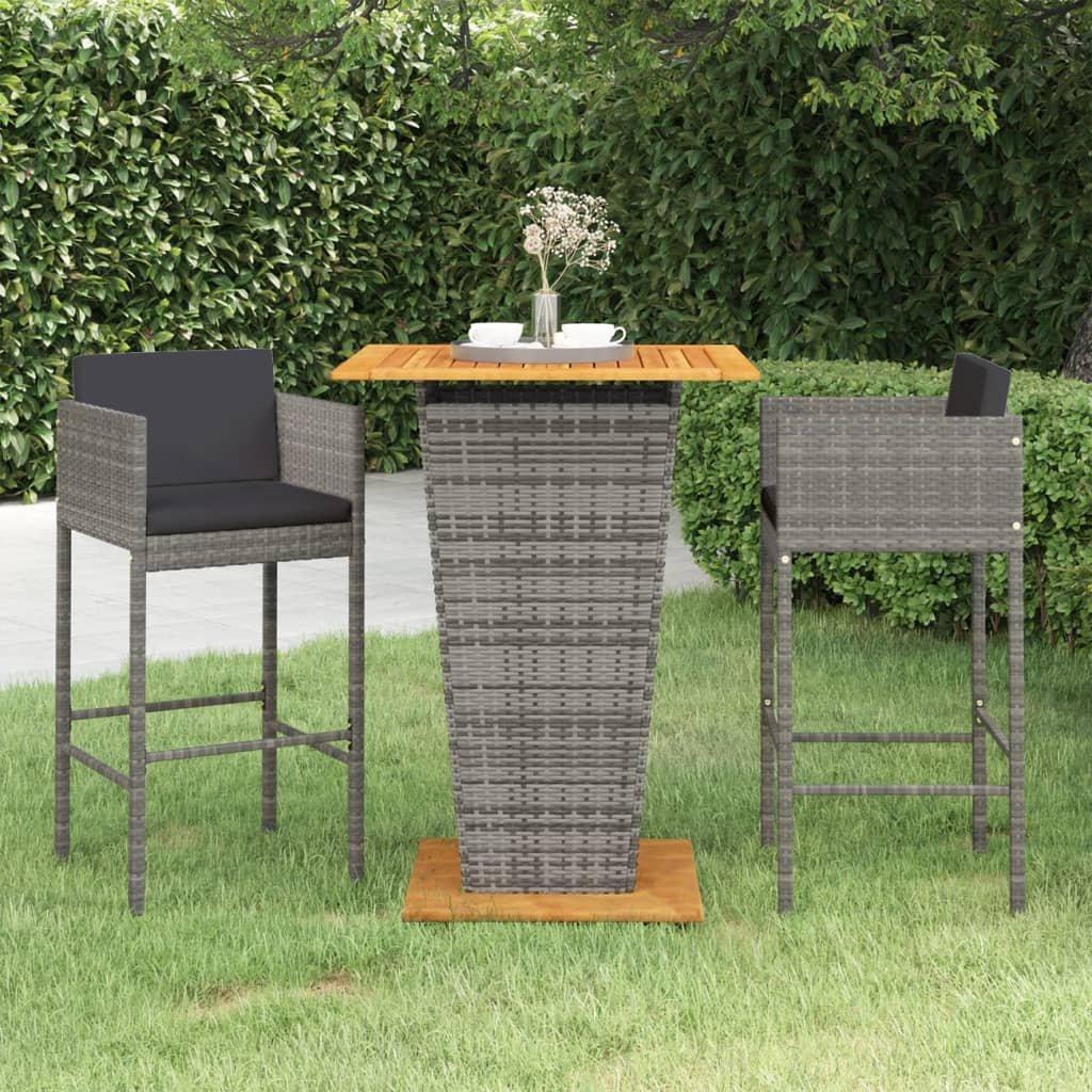 VidaXL Garten-bar-set poly-rattan  