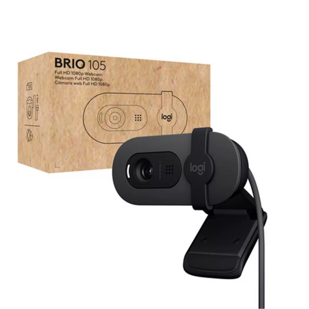 Logitech Brio 105 webcam 2 MP 1920 x 1080 pixels USB Graphite
