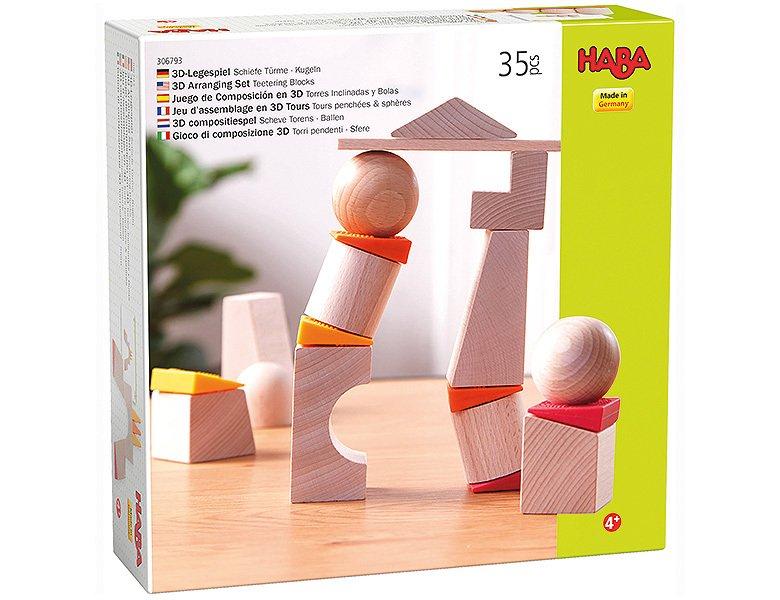 Image of Spiele 3D-Legespiel Schiefe Türme - Kugeln (35Teile)