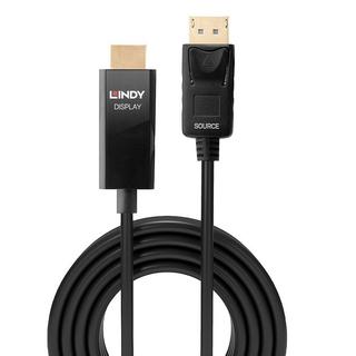 LINDY  Lindy 40924 Videokabel-Adapter 0,5 m DisplayPort HDMI Typ A (Standard) Schwarz 