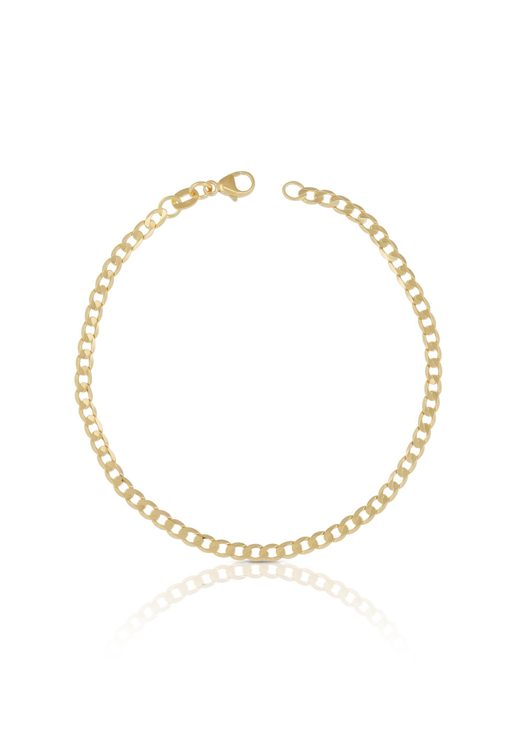 MUAU Schmuck  Bracelet Panzer Gelbgold 750, 19cm, 3.1mm 