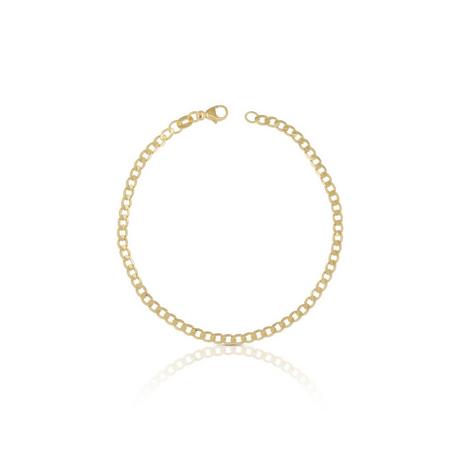 MUAU Schmuck  Bracelet Panzer Gelbgold 750, 19cm, 3.1mm 