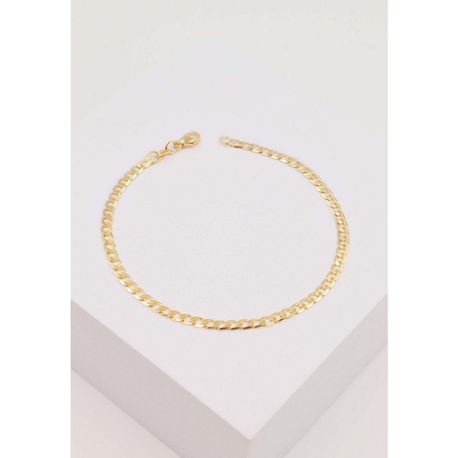 MUAU Schmuck  Bracelet Panzer Gelbgold 750, 19cm, 3.1mm 
