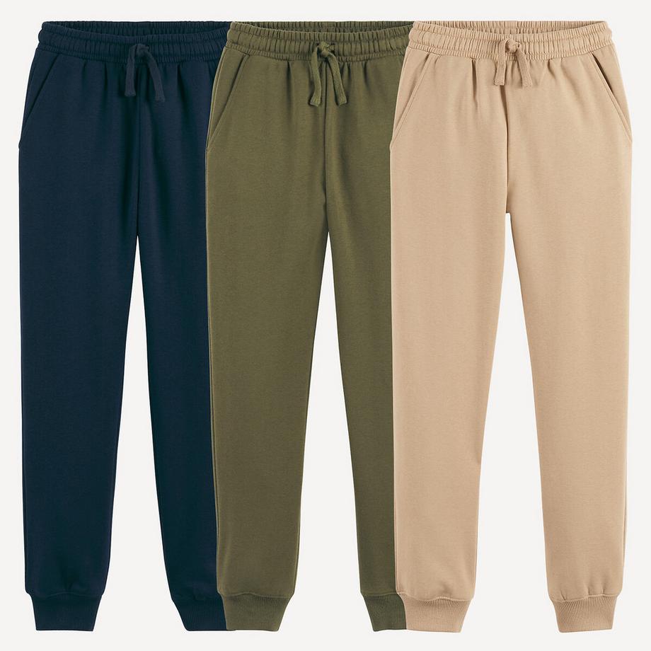 Lot de 3 pantalons de jogging en molleton