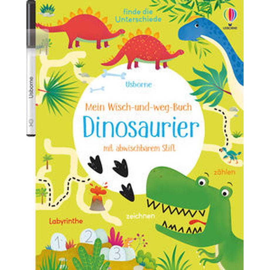 Usborne  Mein Wisch-und-weg-Buch: Dinosaurier 