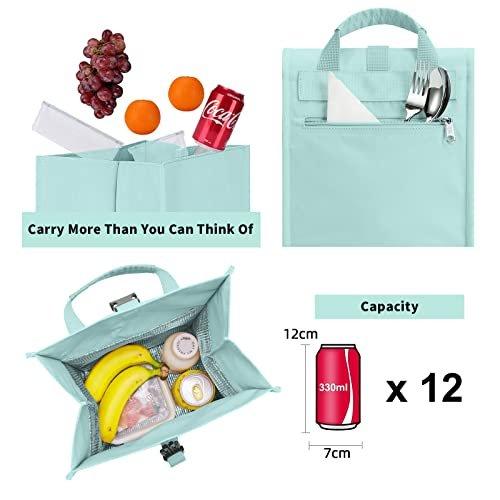 Only-bags.store Kühltasche Kleine große Lunch-Tasche 10L Rolltop Picknick-Tasche erweiterbare Lunch-Tasche für  