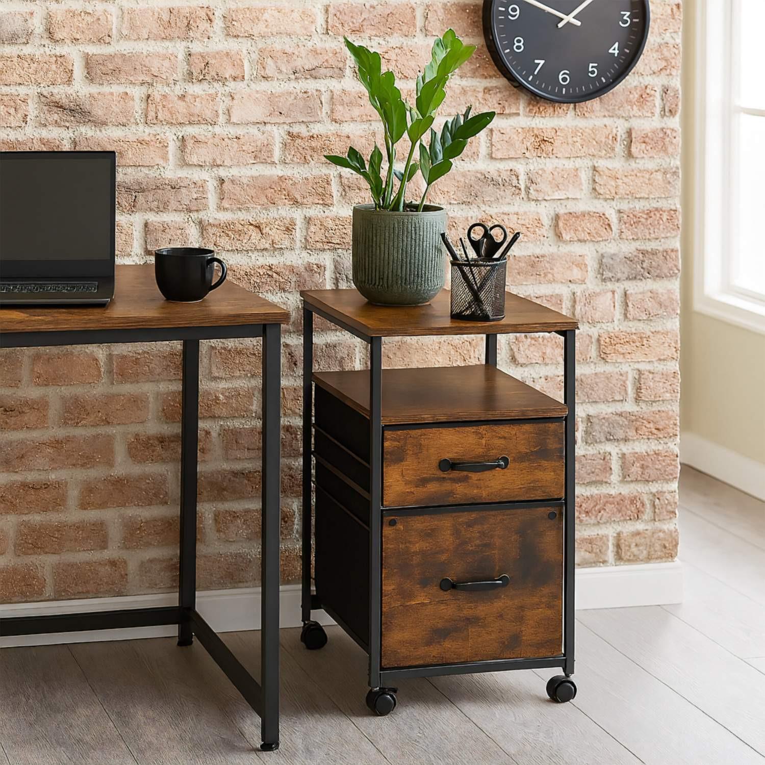 Northix Aktenschrank mit 2 Schubladen  