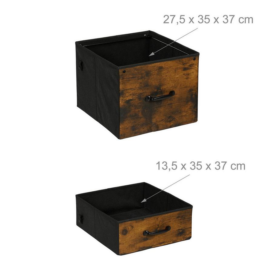 Northix Mobiletto portadocumenti con 2 cassetti  