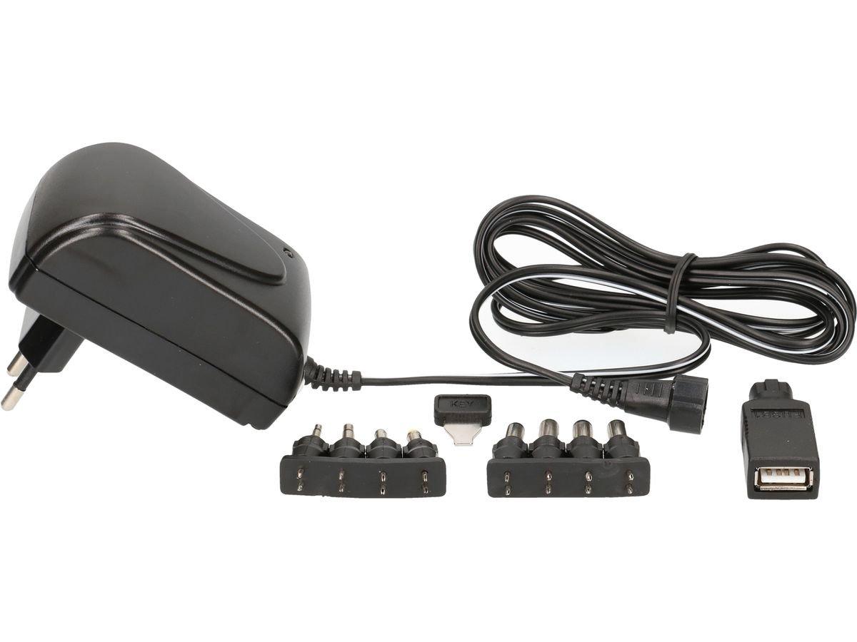 Max Hauri  113774 adaptateur de puissance & onduleur Intérieure 10 W Noir 