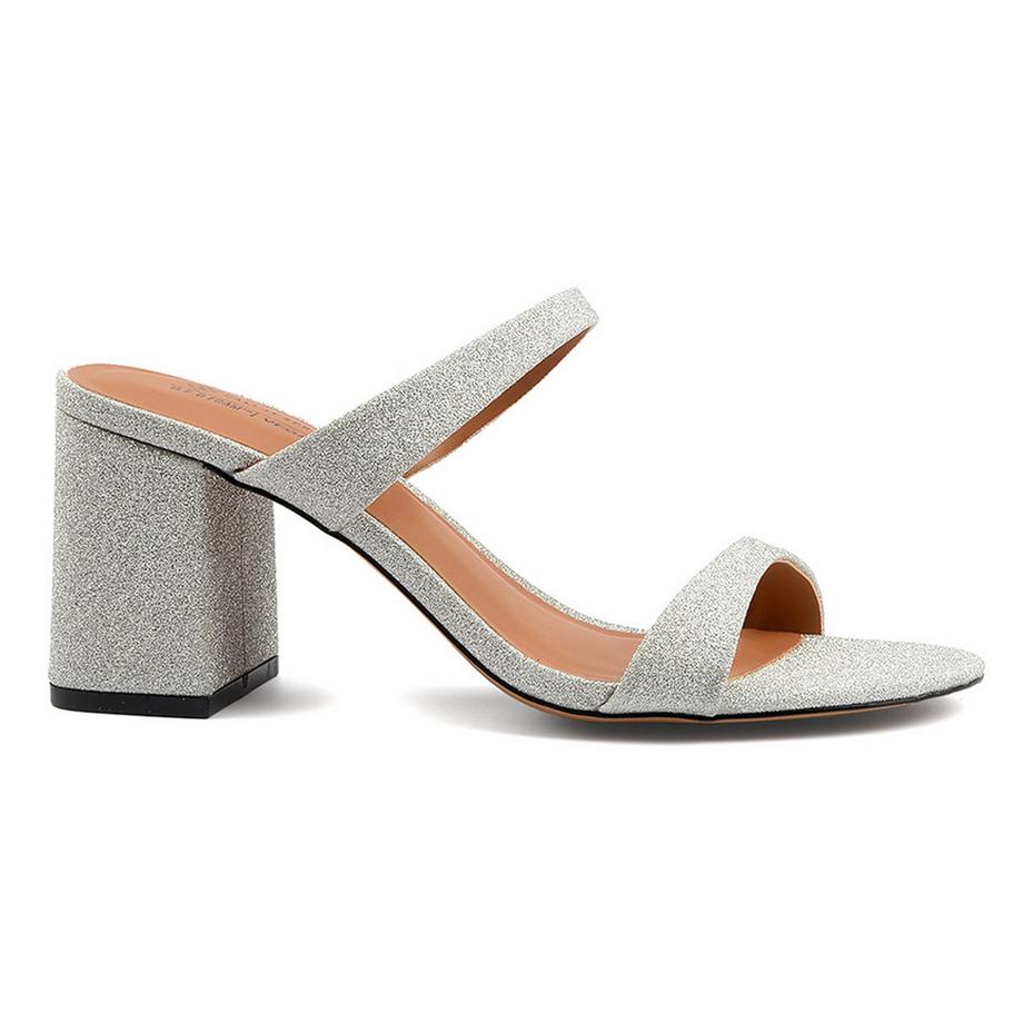 Call it Spring Shaiaa Sandali con Tacco Largo Glitterato  