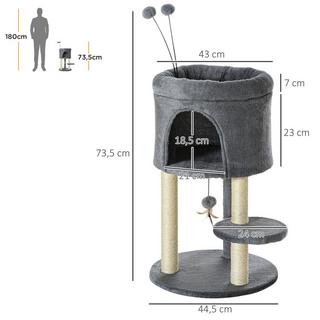 PawHut  Arbre à gratter 