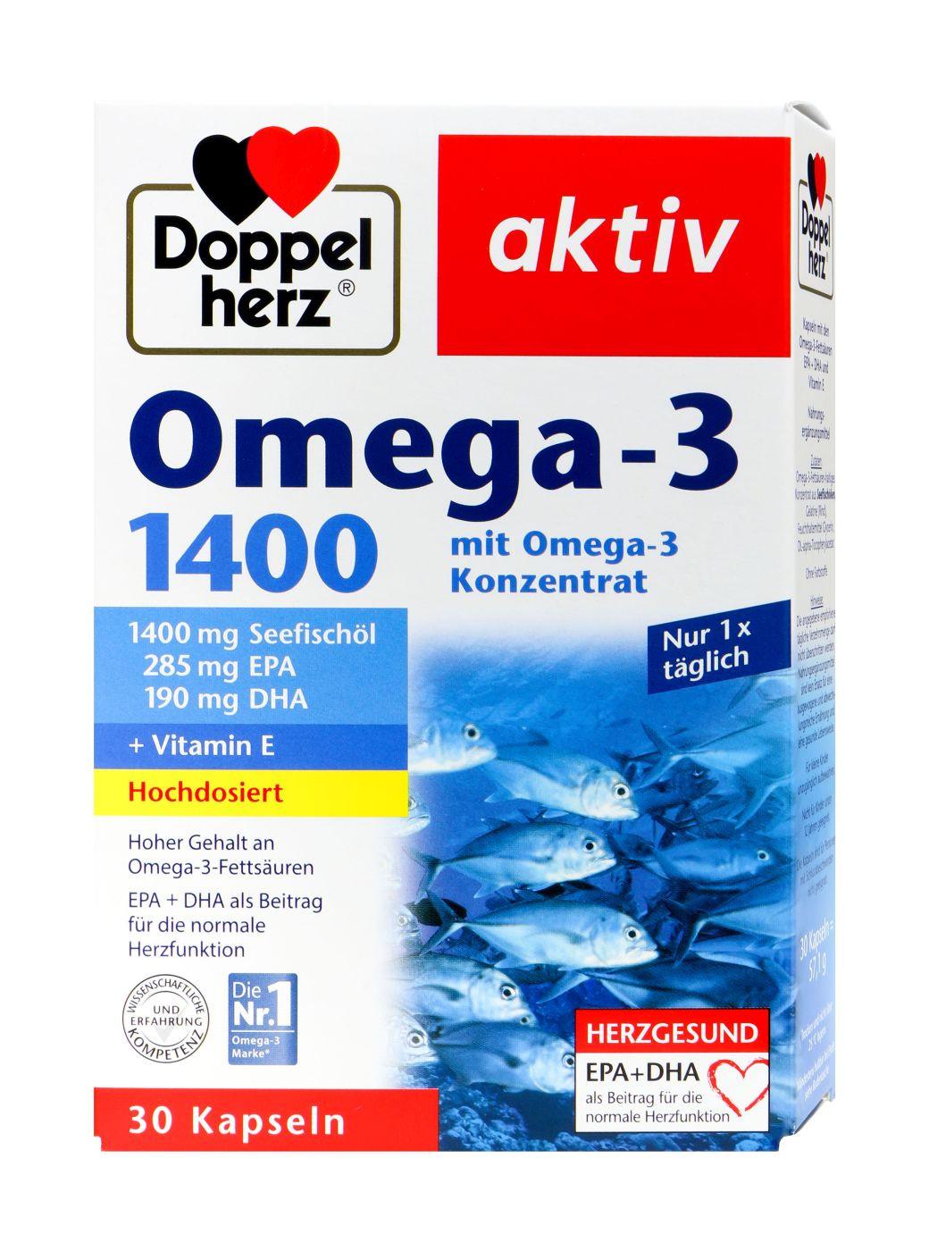 Doppelherz  Doppelherz Omega-3 Seefischöl 1400 mg 