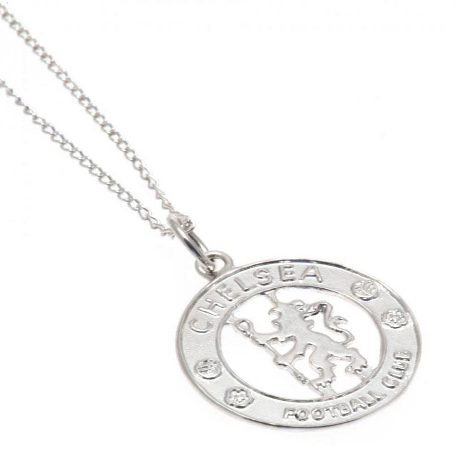 Chelsea FC  Verniciato D´argento Collana E Ciondolo 
