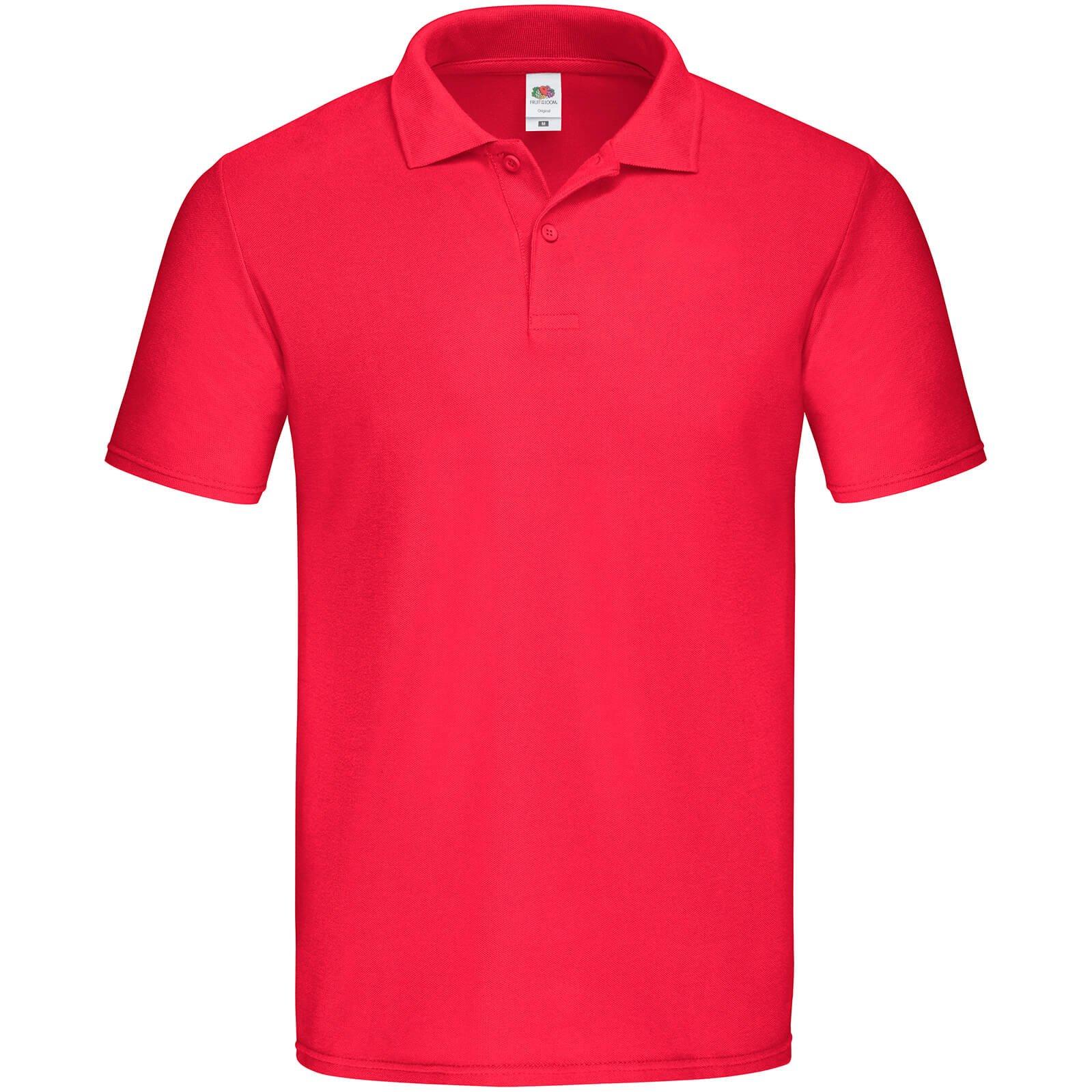 Image of Original Poloshirt Herren Rot Bunt M