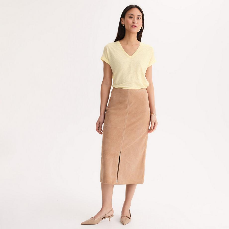 La Redoute Collections T-Shirt Lino Scollo a V  