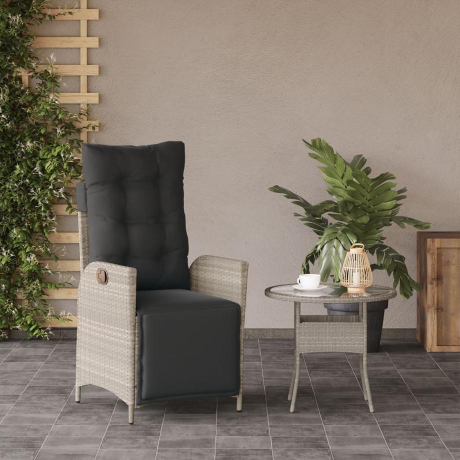 VidaXL Gartensessel verstellbar poly-rattan  
