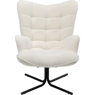 KARE Design Fauteuil pivotant Oscar Boucle crème  