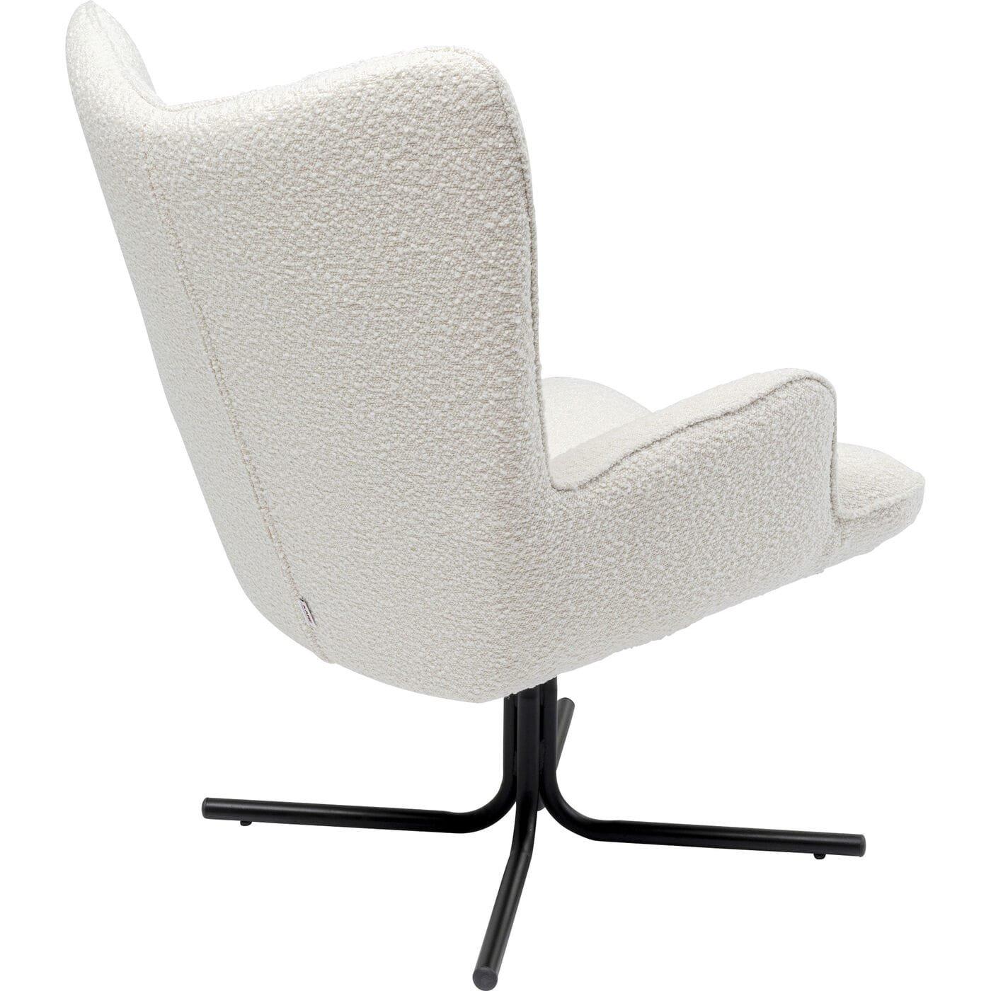 KARE Design Fauteuil pivotant Oscar Boucle crème  