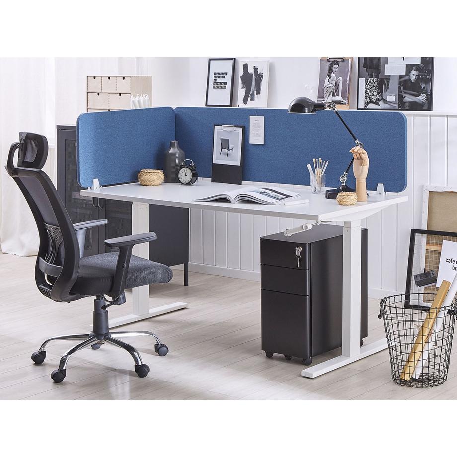 Beliani  Schreibtischtrennwand aus PET-Filz  WALLY 