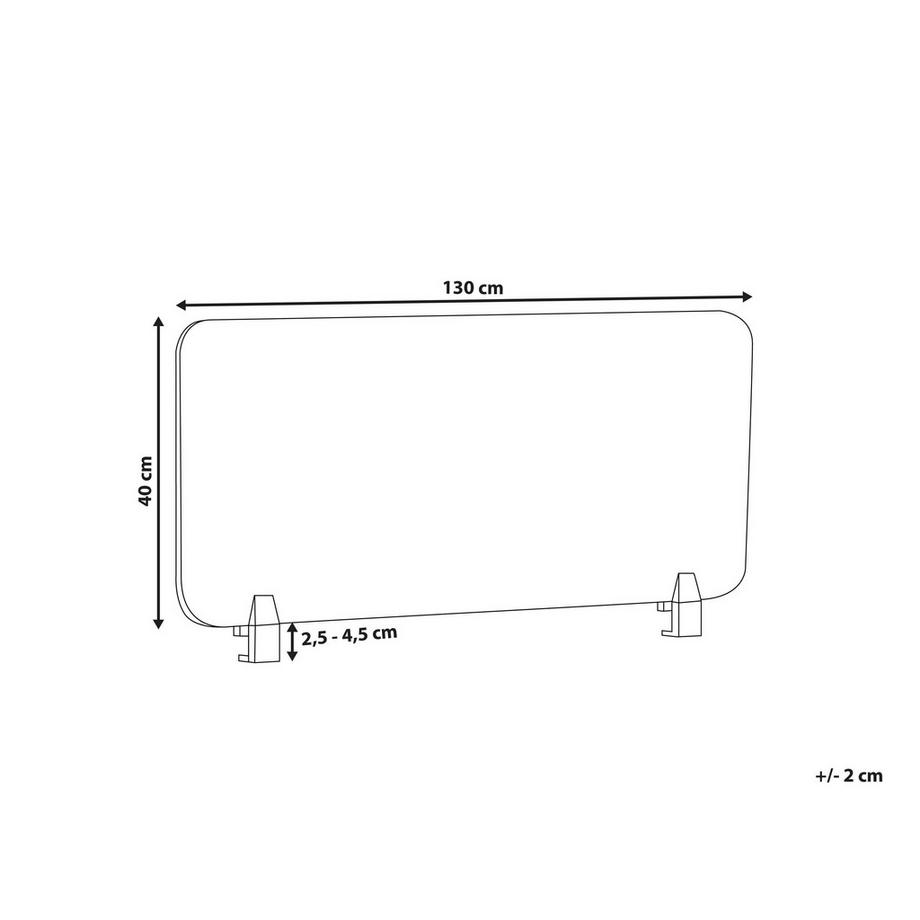 Beliani  Schreibtischtrennwand aus PET-Filz  WALLY 
