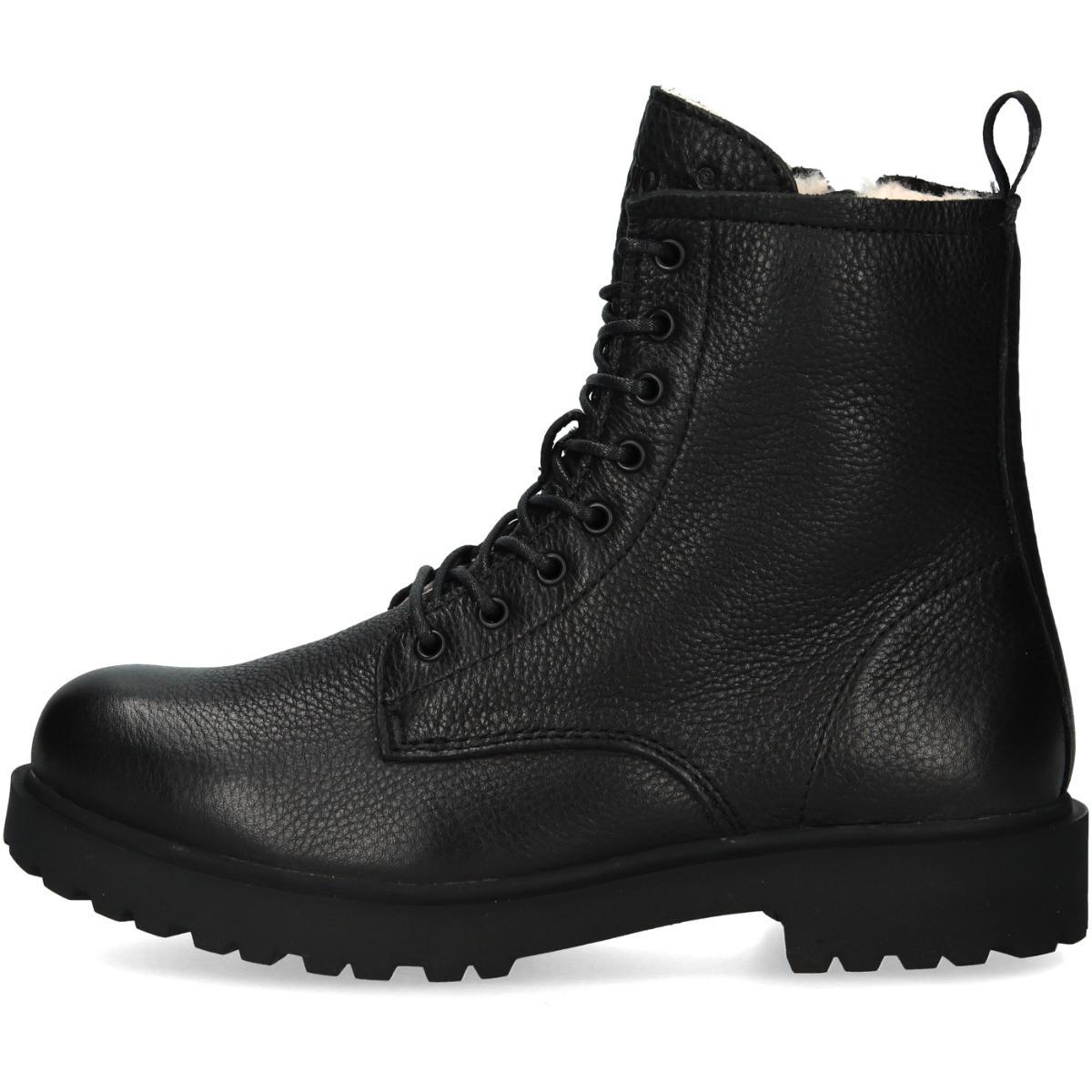 Blackstone  schnürstiefeletten - pelz damen wl02 