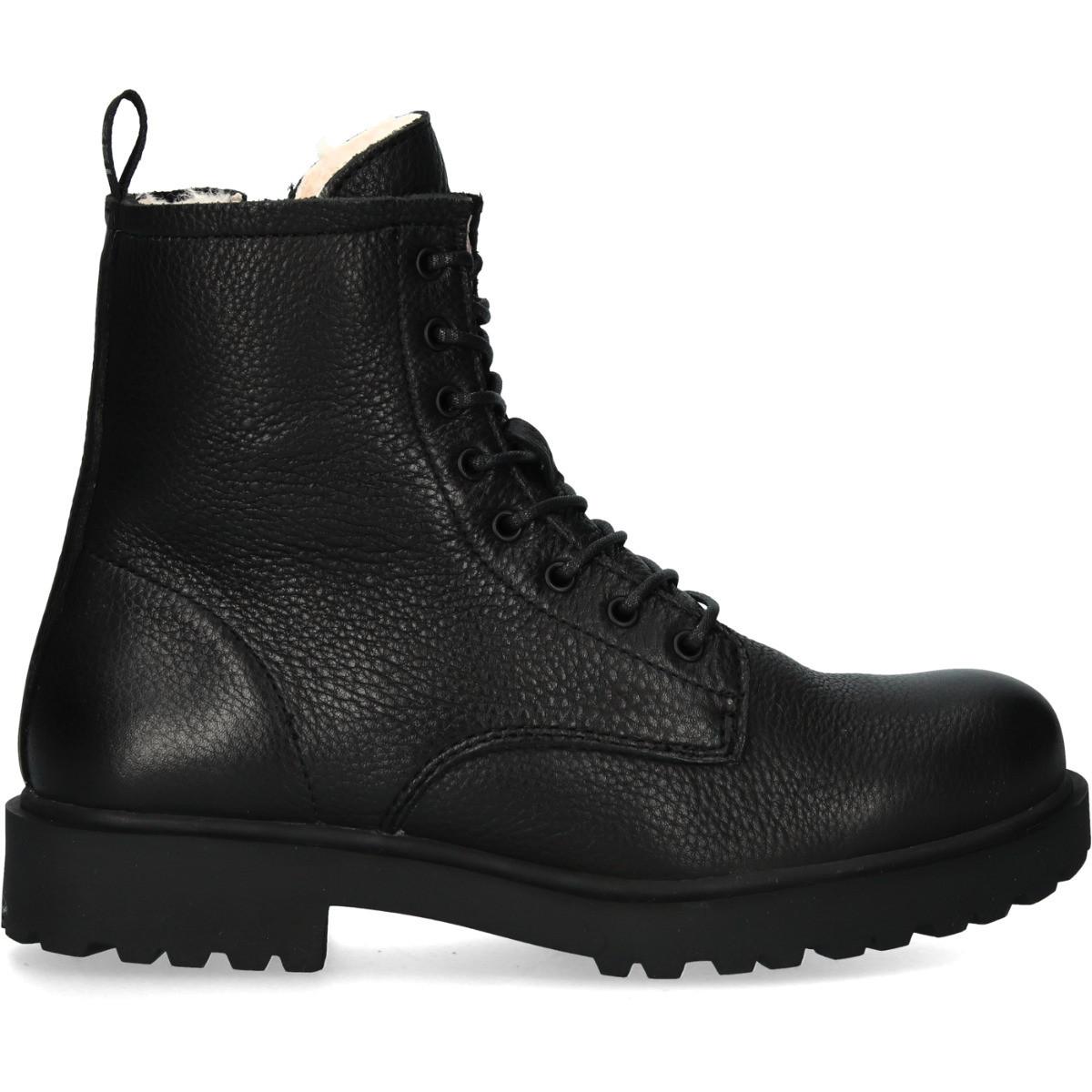 Blackstone  schnürstiefeletten - pelz damen wl02 