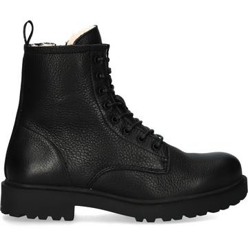 schnürstiefeletten - pelz damen wl02