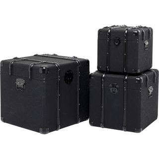 KARE Design Baule Voyage nero (set di 3)  