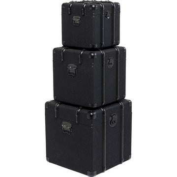 Baule Voyage nero (set di 3)