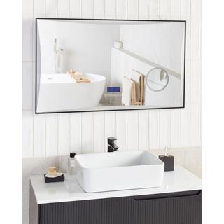 Beliani Miroir de salle de bain LED en Matière synthétique Industriel ONLAY  