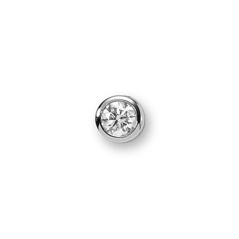 Pendentif diamant 0,50ct. or blanc 750