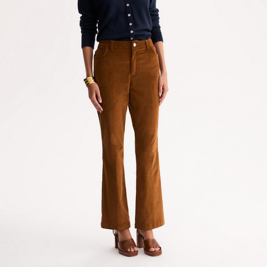 Bootcut-Hose aus Cord